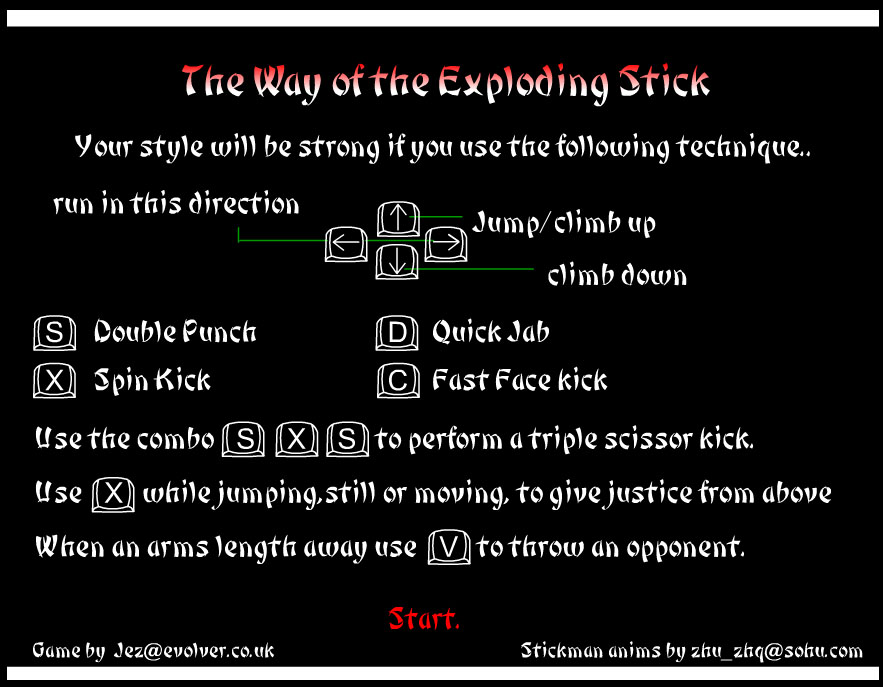 Spiel: way of the exploding stick